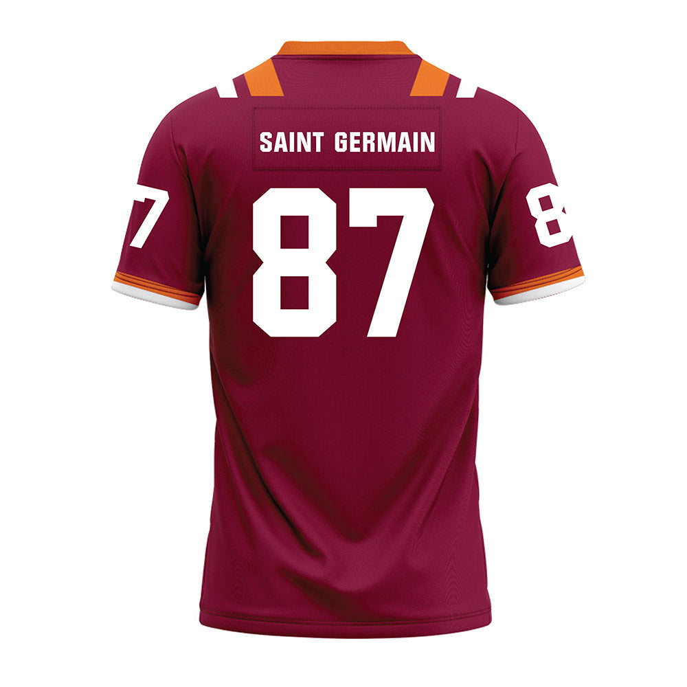 Virginia Tech - NCAA Football : Harrison Saint Germain - Premium Football Jersey-1