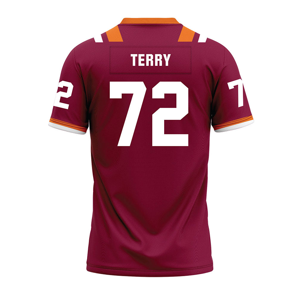 Virginia Tech - NCAA Football : Justin Terry - Premium Football Jersey-1