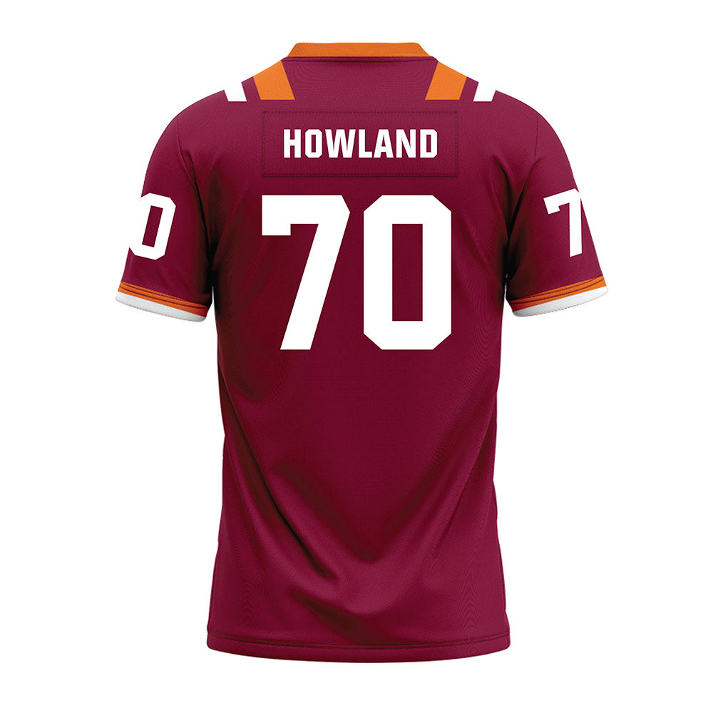 Virginia Tech - NCAA Football : Logan Howland - Premium Football Jersey-1