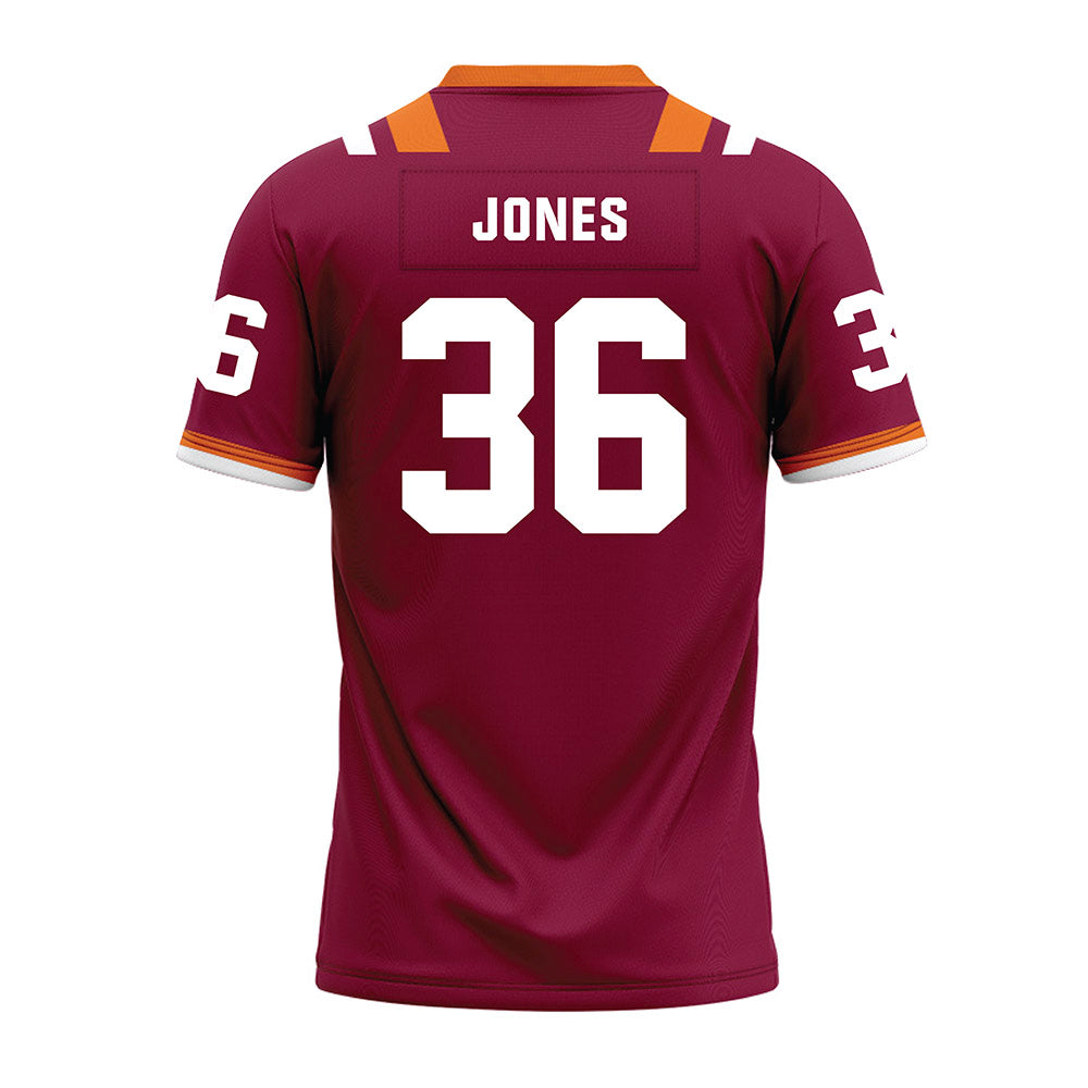 Virginia Tech - NCAA Football : Brody Jones - Premium Football Jersey-1
