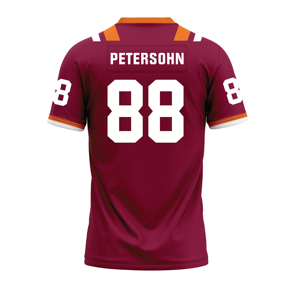 Virginia Tech - NCAA Football : Pierce Petersohn - Premium Football Jersey-1