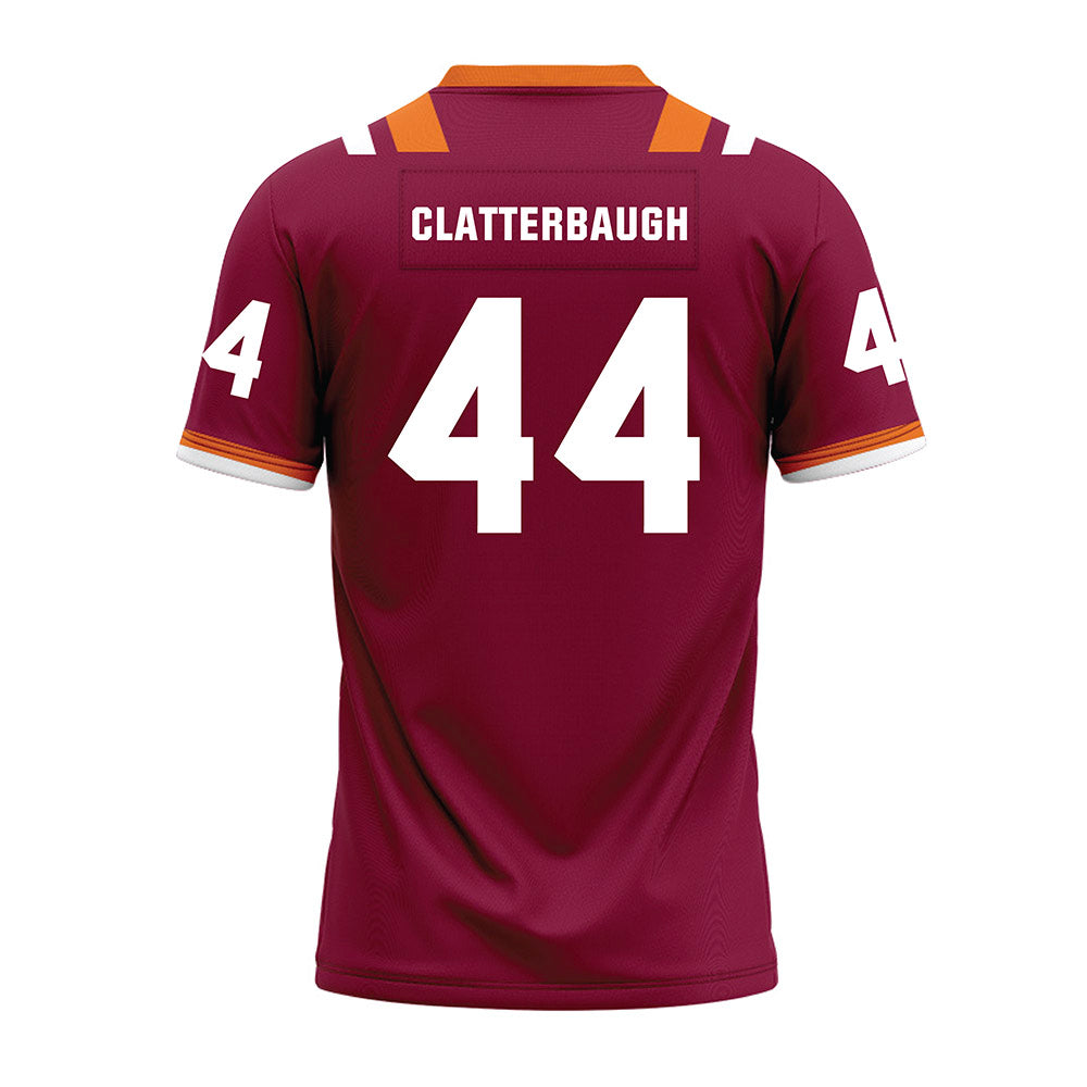 Virginia Tech - NCAA Football : Brett Clatterbaugh - Premium Football Jersey-1