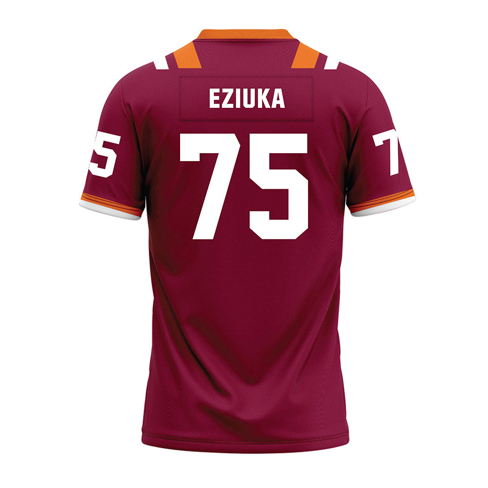 Virginia Tech - NCAA Football : Benjamin Eziuka - Premium Football Jersey-1