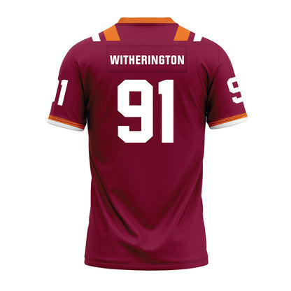 Virginia Tech - NCAA Football : Garrett Witherington - Premium Football Jersey-1
