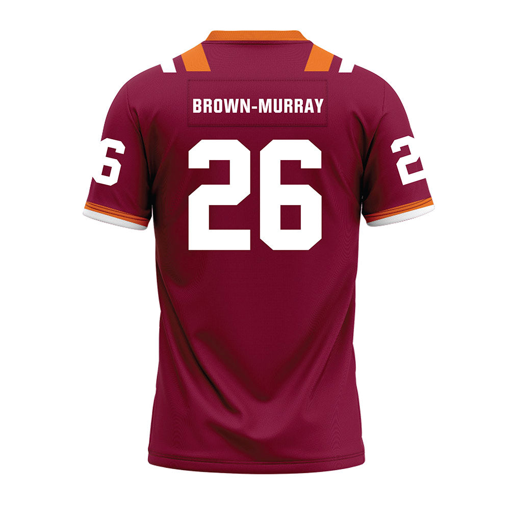 Virginia Tech - NCAA Football : Isaiah Brown-Murray - Premium Football Jersey-1