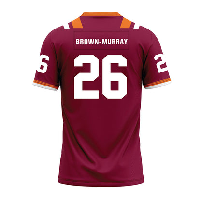 Virginia Tech - NCAA Football : Isaiah Brown-Murray - Premium Football Jersey-1