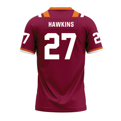 Virginia Tech - NCAA Football : Marcellous Hawkins - Premium Football Jersey-1