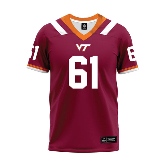 Virginia Tech - NCAA Football : Justin Bell - Premium Football Jersey-0