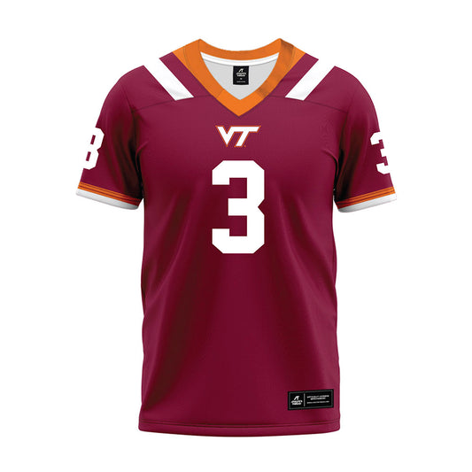 Virginia Tech - NCAA Football : Kaleb Spencer - Premium Football Jersey-0