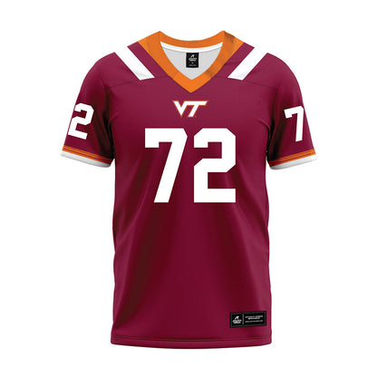 Virginia Tech - NCAA Football : Justin Terry - Premium Football Jersey-0