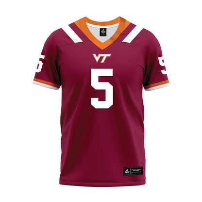 Virginia Tech - NCAA Football : Marlion Jackson - Premium Football Jersey-0