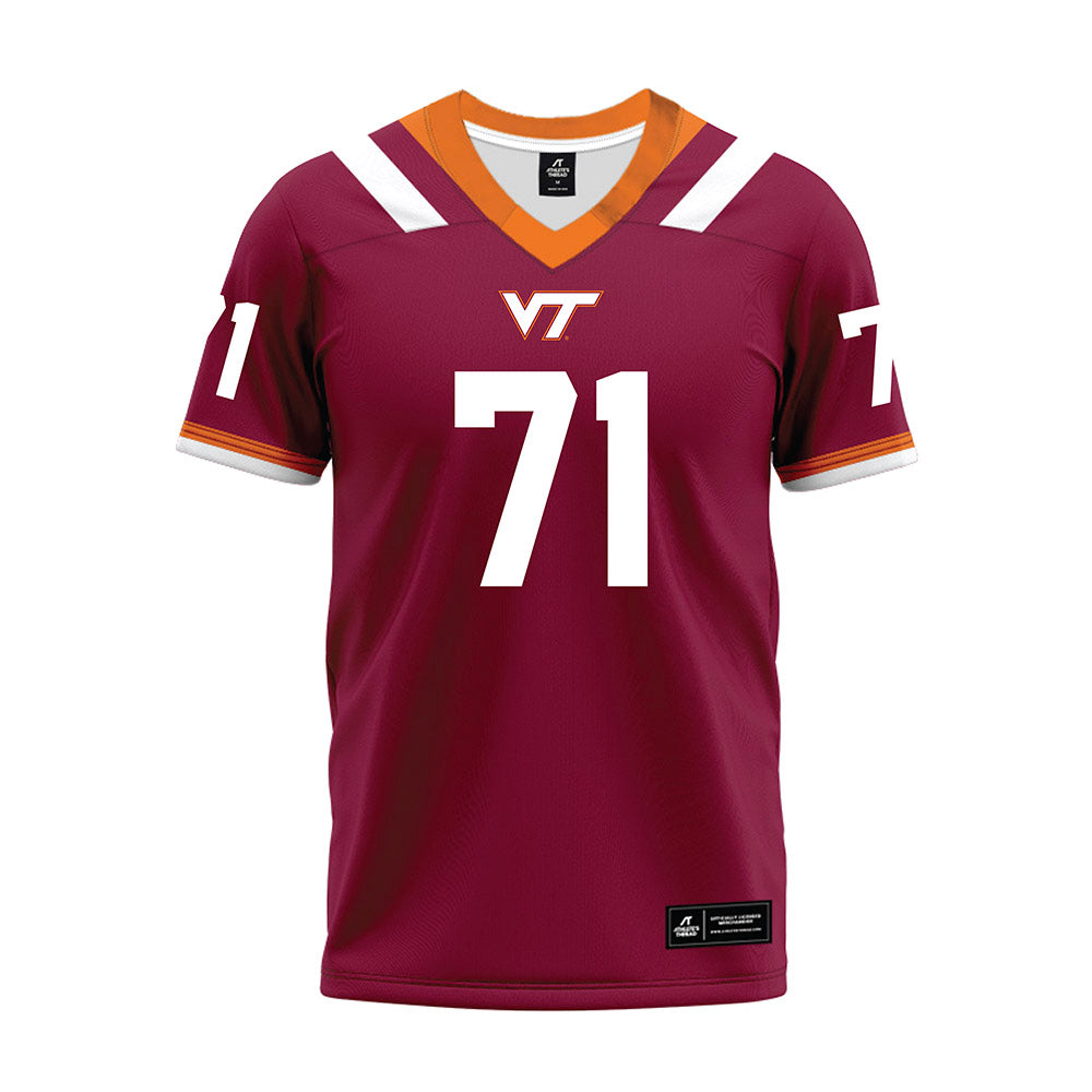 Virginia Tech - NCAA Football : Gavin Crawford - Premium Football Jersey-0