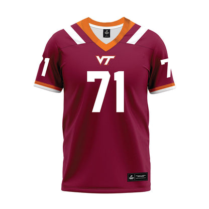 Virginia Tech - NCAA Football : Gavin Crawford - Premium Football Jersey-0