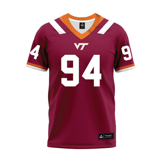 Virginia Tech - NCAA Football : Elhadj Fall - Premium Football Jersey-0