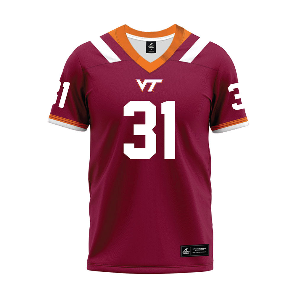 Virginia Tech - NCAA Football : Jason Abbey - Premium Football Jersey-0