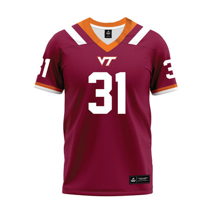 Virginia Tech - NCAA Football : Jason Abbey - Premium Football Jersey-0