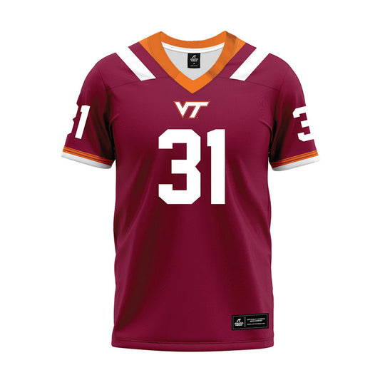 Virginia Tech - NCAA Football : Jason Abbey - Premium Football Jersey-0