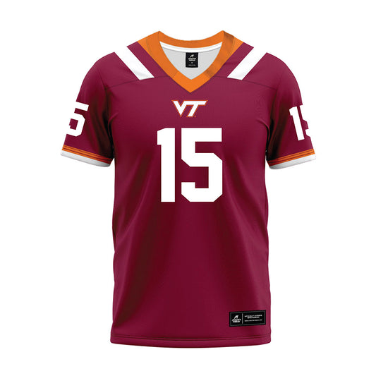 Virginia Tech - NCAA Football : Brennan Johnson - Premium Football Jersey-0