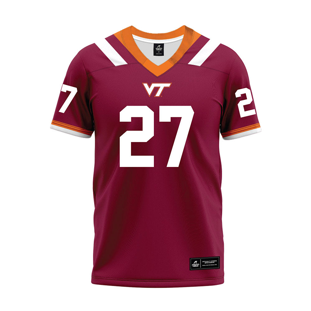 Virginia Tech - NCAA Football : Marcellous Hawkins - Premium Football Jersey-0
