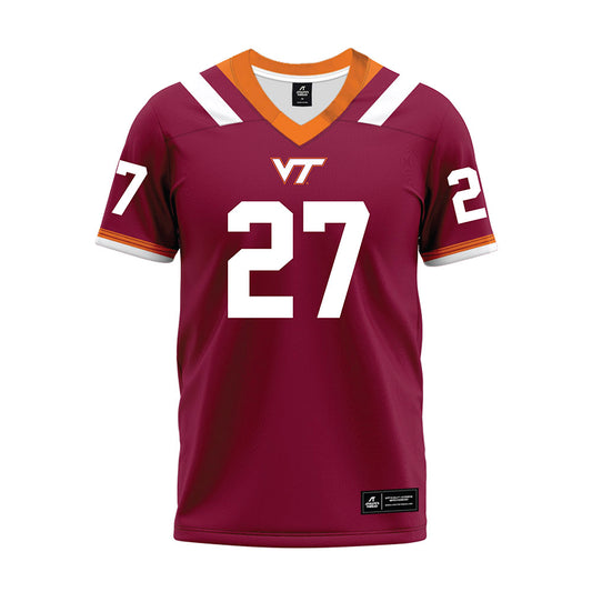 Virginia Tech - NCAA Football : Marcellous Hawkins - Premium Football Jersey-0
