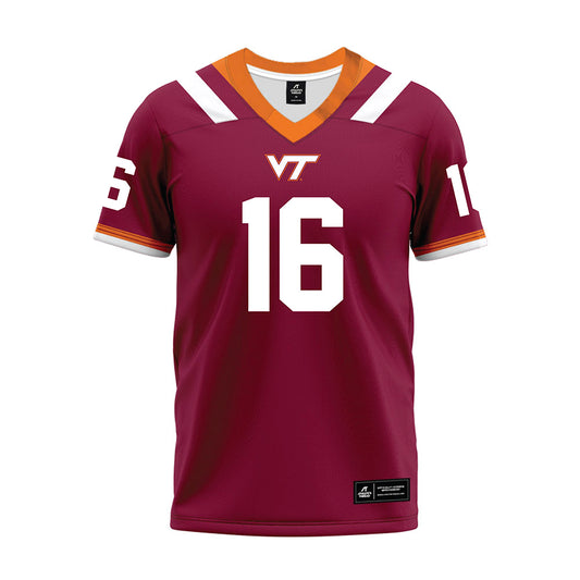 Virginia Tech - NCAA Football : Jeffrey Overton Jr. - Premium Football Jersey-0
