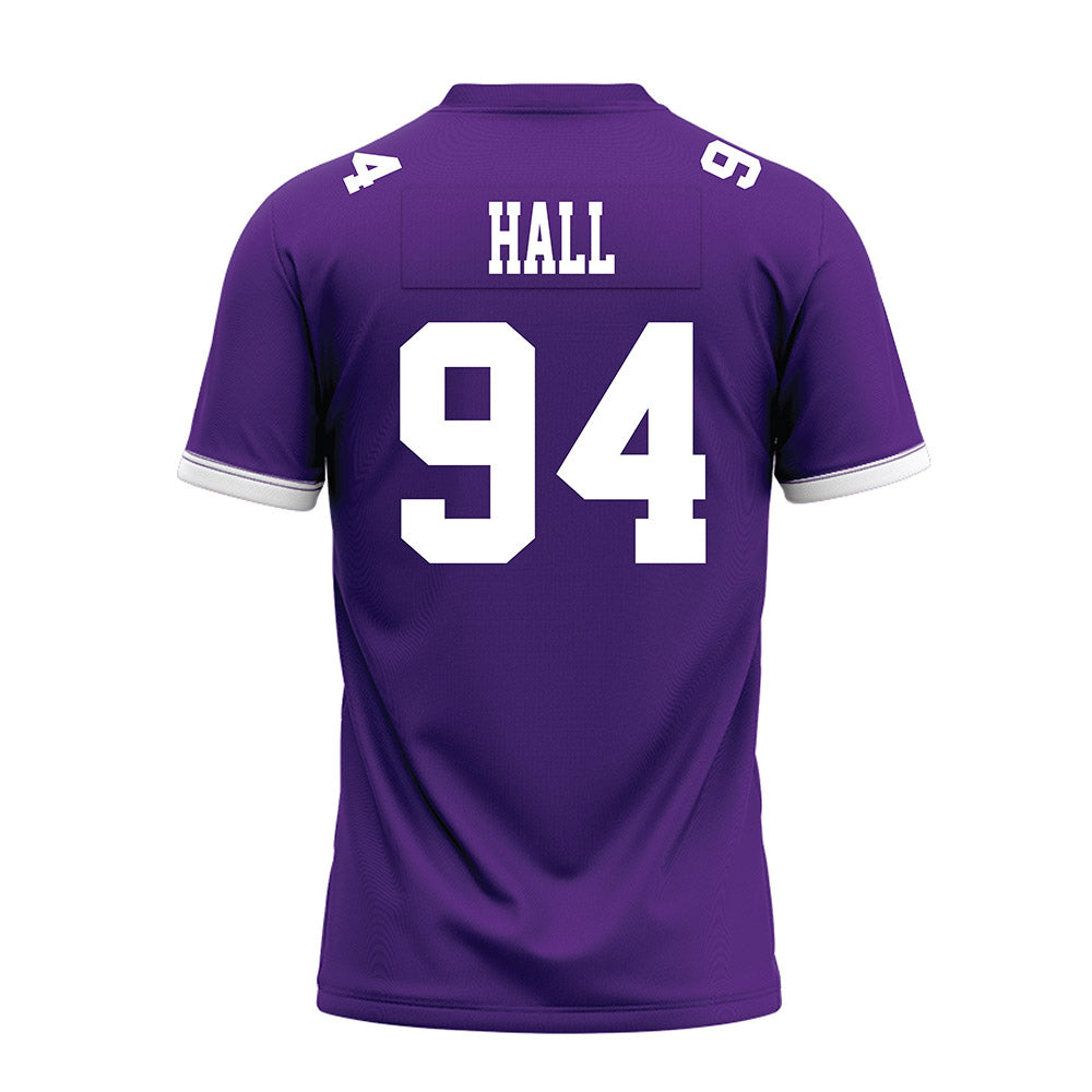 Kansas State - NCAA Football : Kingston Hall - Purple Premium Football Jersey-1