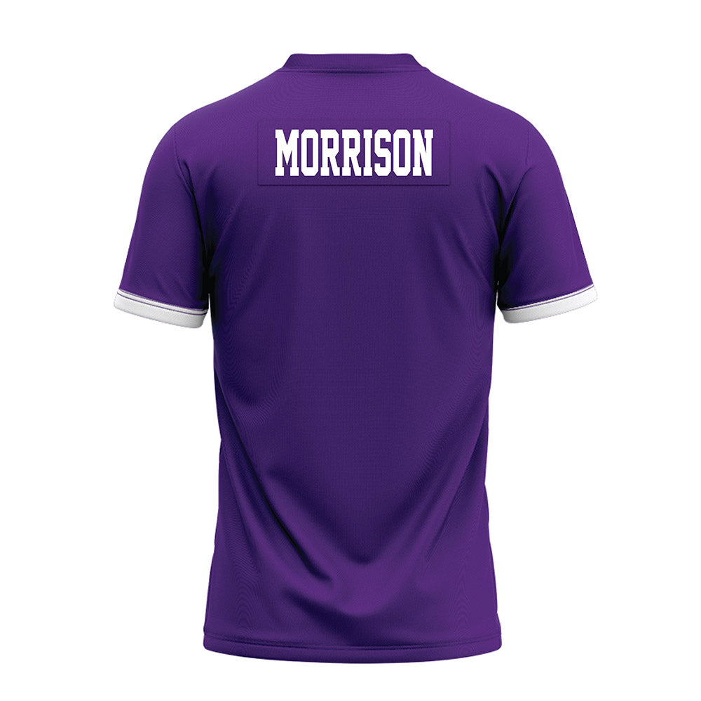 Kansas State - NCAA Football : Nash Morrison - Purple Premium Football Jersey-1
