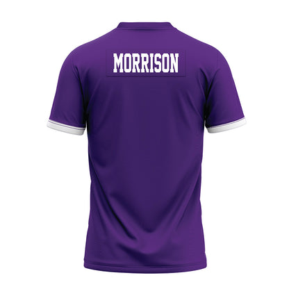 Kansas State - NCAA Football : Nash Morrison - Purple Premium Football Jersey-1