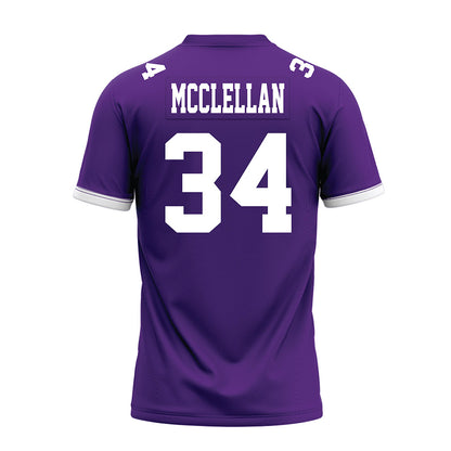 Kansas State - NCAA Football : Nick McClellan - Purple Premium Football Jersey-1