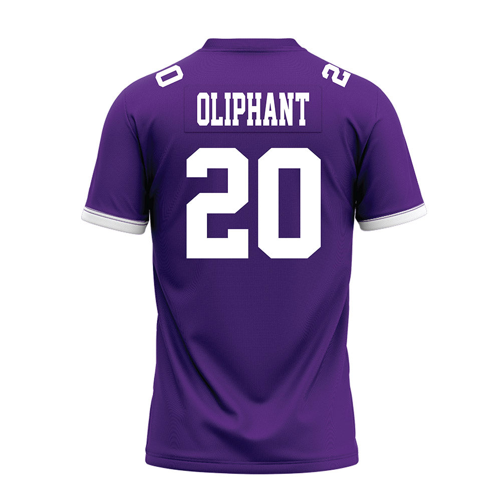 Kansas State - NCAA Football : Jacobi Oliphant - Purple Premium Football Jersey-1