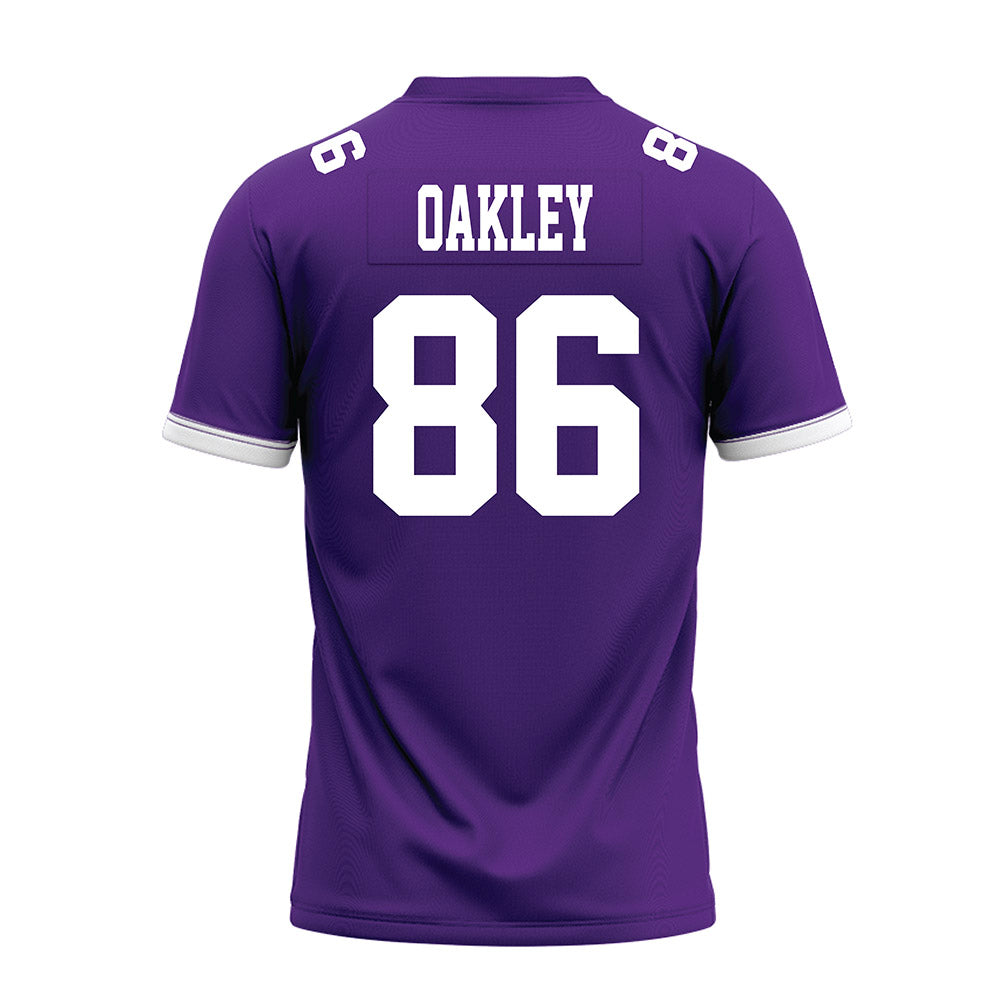 Kansas State - NCAA Football : Garrett Oakley - Purple Premium Football Jersey