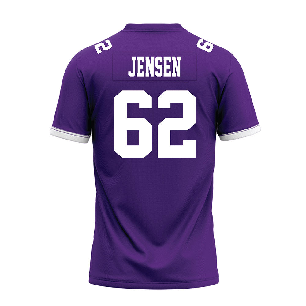 Kansas State - NCAA Football : Jordan Jensen - Purple Premium Football Jersey-1