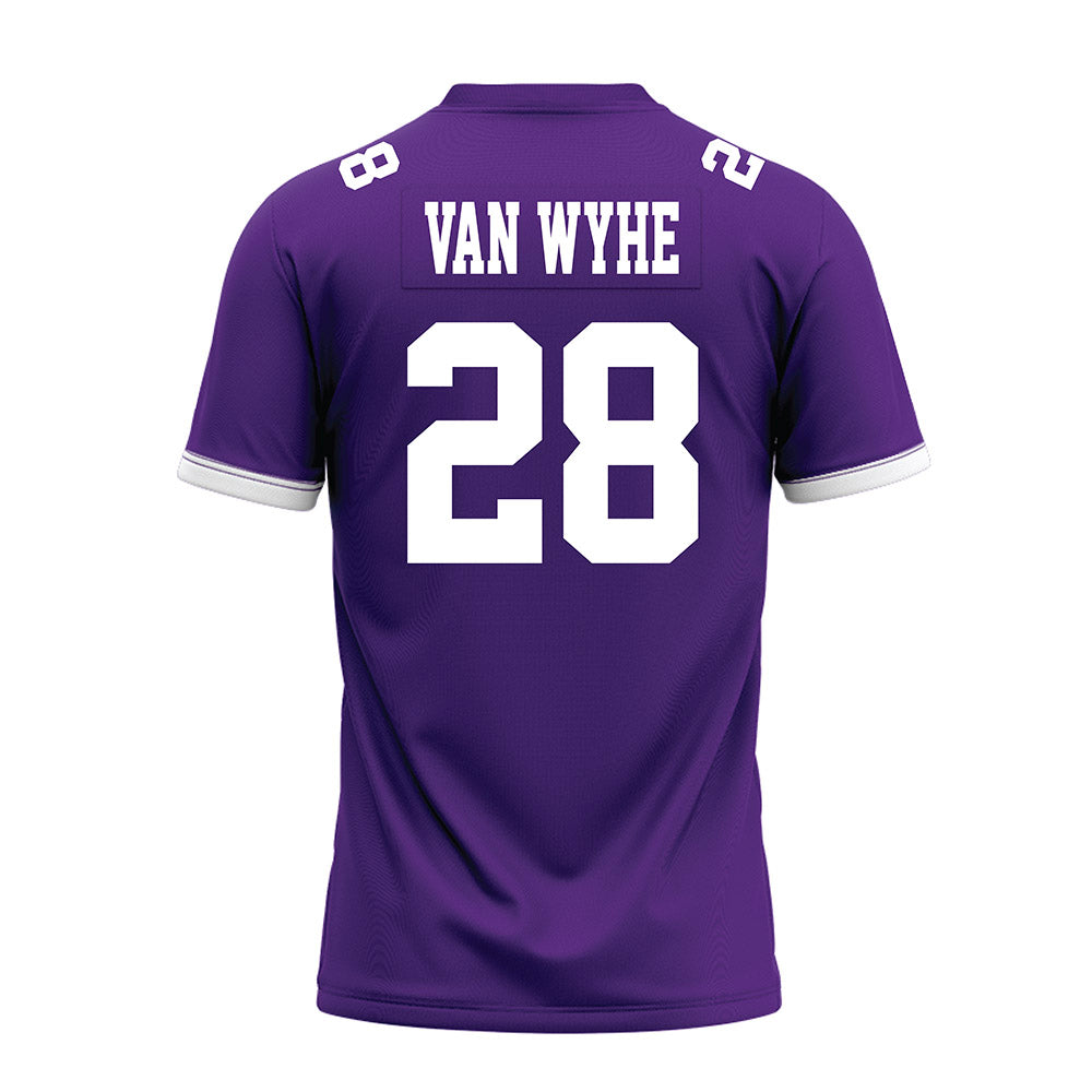 Kansas State - NCAA Football : Rex Van Wyhe - Purple Premium Football Jersey