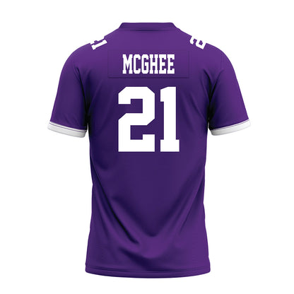 Kansas State - NCAA Football : LJ McGhee - Purple Premium Football Jersey-1