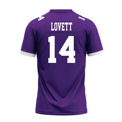 Kansas State - NCAA Football : Maxwell Lovett - Purple Premium Football Jersey-1