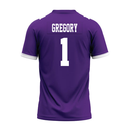 Kansas State - NCAA Football : Wendell Gregory - Purple Premium Football Jersey-1