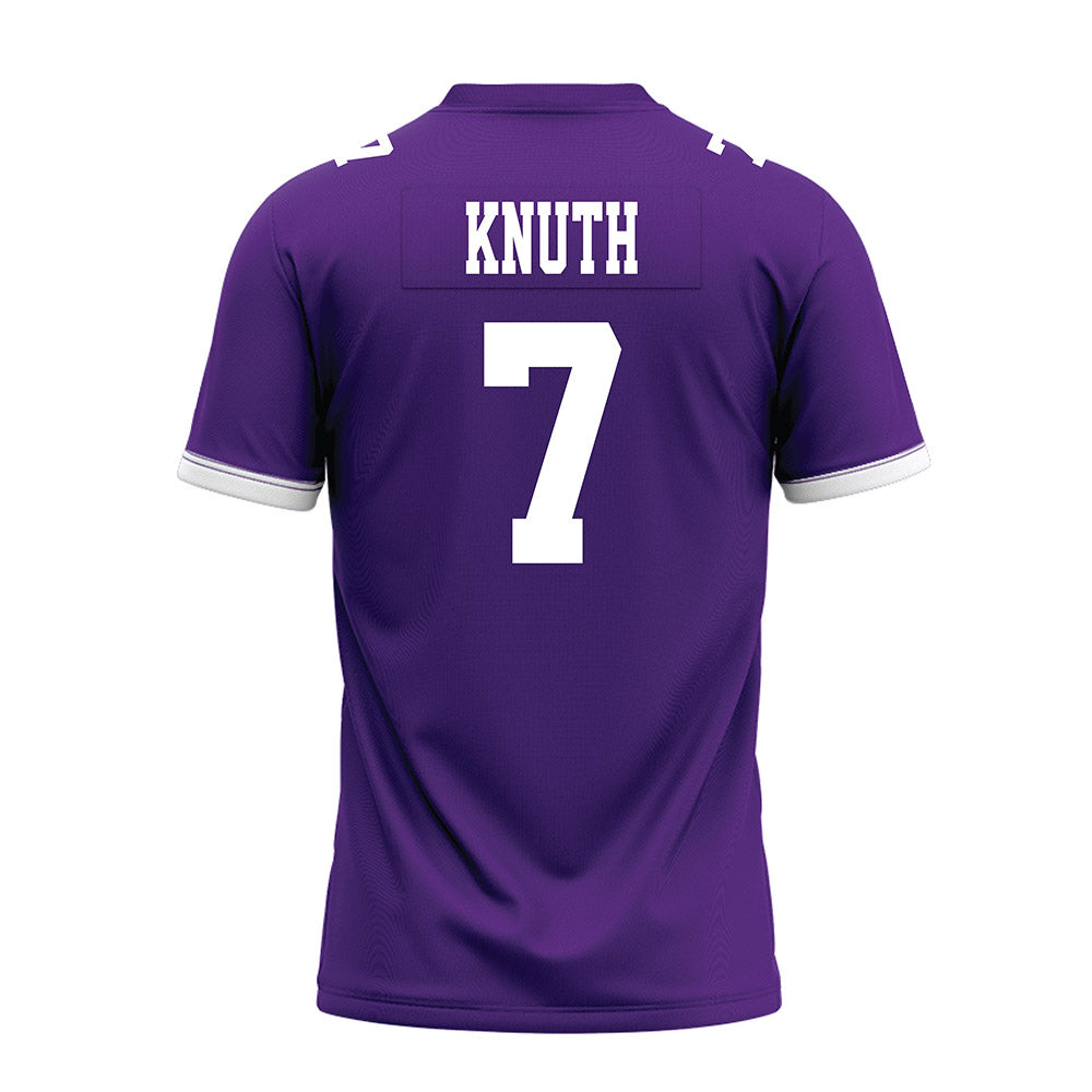 Kansas State - NCAA Football : Jacob Knuth - Purple Premium Football Jersey
