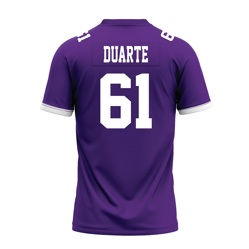 Kansas State - NCAA Football : Chase Duarte - Purple Premium Football Jersey-1