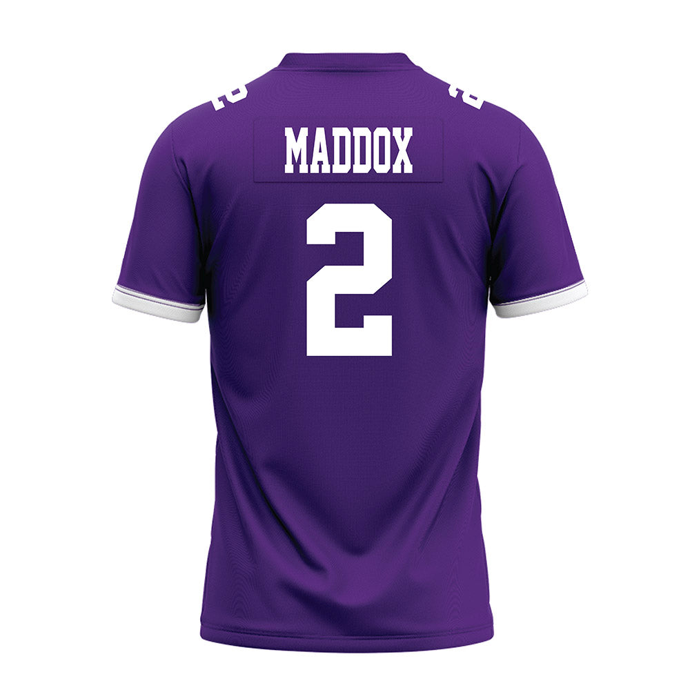Kansas State - NCAA Football : Adrian Maddox - Purple Premium Football Jersey-1