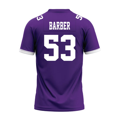 Kansas State - NCAA Football : Lamarcus Barber - Purple Premium Football Jersey-1