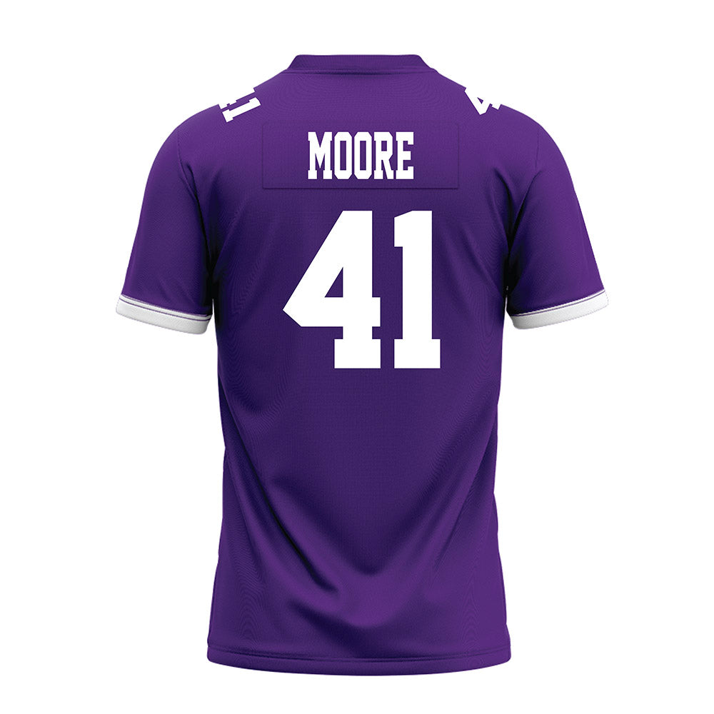 Kansas State - NCAA Football : Ashton Moore - Purple Premium Football Jersey-1