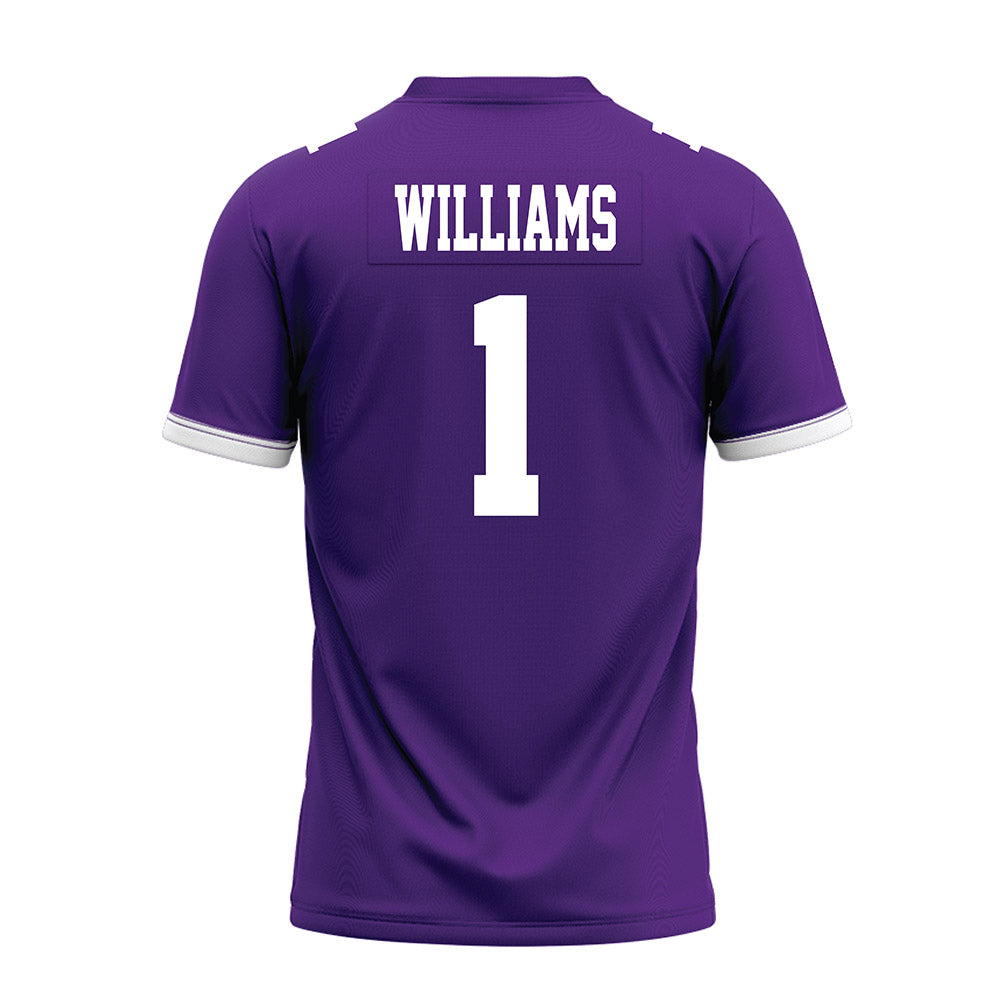 Kansas State - NCAA Football : Izaiah Williams - Purple Premium Football Jersey-1