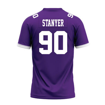 Kansas State - NCAA Football : Brad Stanyer - Purple Premium Football Jersey-1