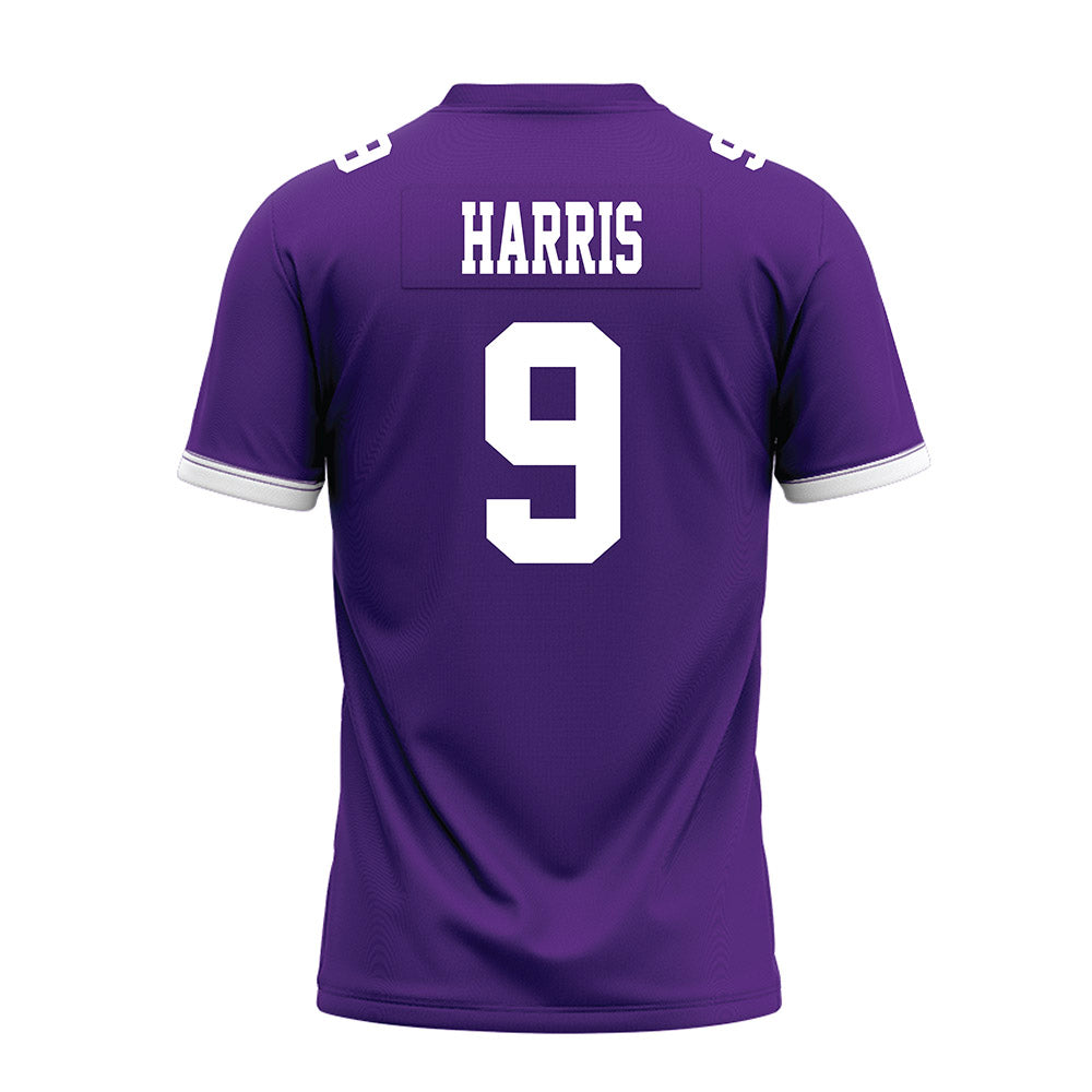 Kansas State - NCAA Football : Jay Harris - Purple Premium Football Jersey-1