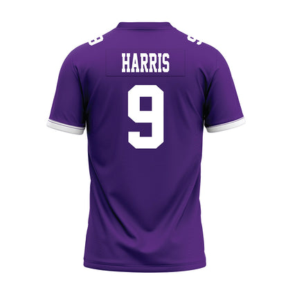 Kansas State - NCAA Football : Jay Harris - Purple Premium Football Jersey-1