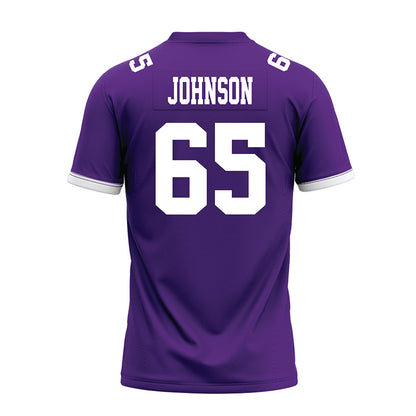 Kansas State - NCAA Football : Tyler Johnson - Purple Premium Football Jersey-1