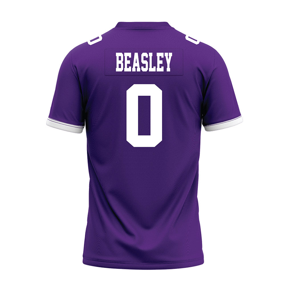 Kansas State - NCAA Football : Koy Beasley - Purple Premium Football Jersey-1