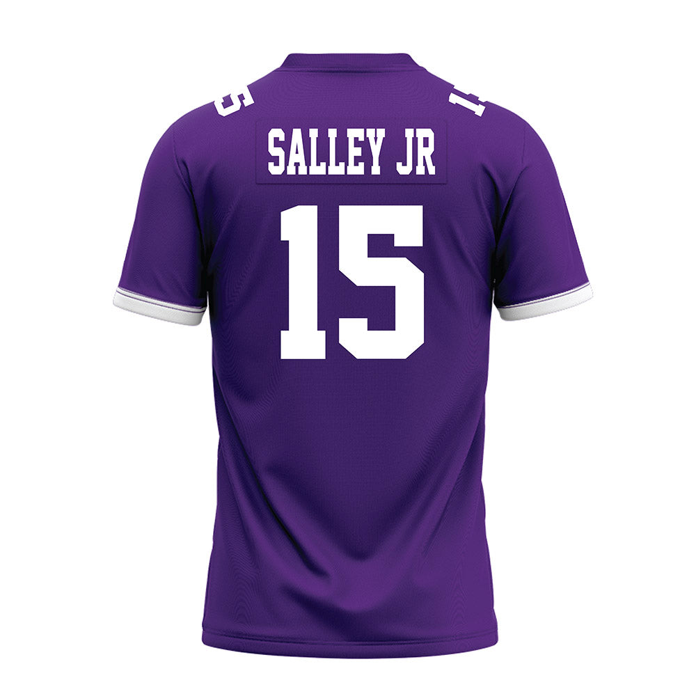Kansas State - NCAA Football : Derrick Salley Jr - Purple Premium Football Jersey-1