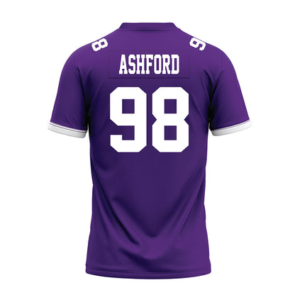 Kansas State - NCAA Football : Tucker Ashford - Purple Premium Football Jersey-1