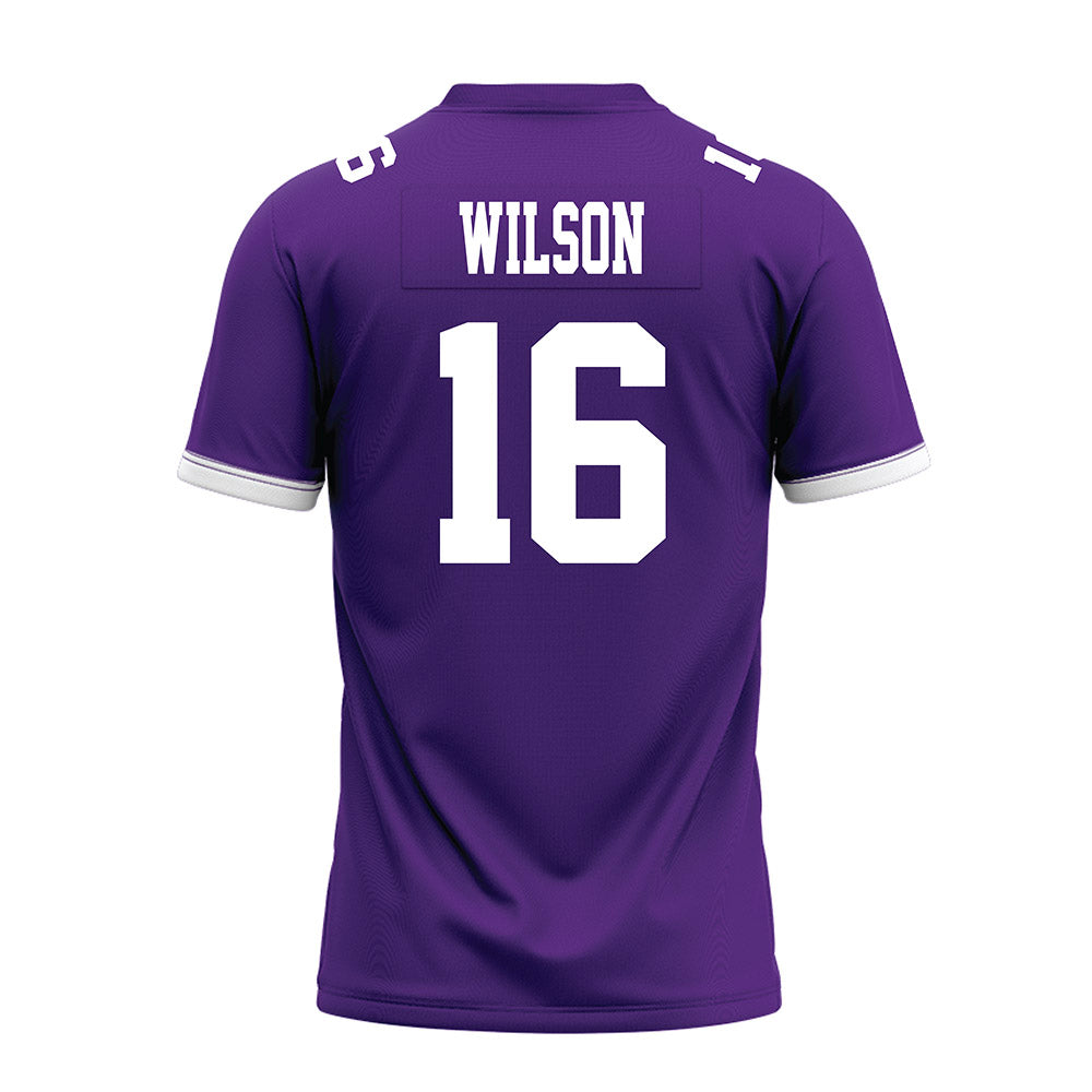 Kansas State - NCAA Football : Julius Wilson - Purple Premium Football Jersey-1
